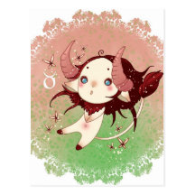 Zodiac taureau taurus carte postale
