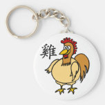 Zodiaque de Chinois de coq Porte-clef
