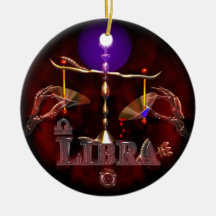 Zodiaque déplaisant de Balance de Valxart Ornement De Noël