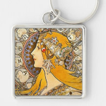 Zodiaque Keychain de Nouveau d'art Porte-clé