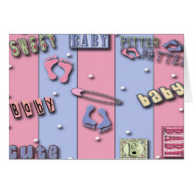Zoet Baby, de Uitnodigingen van het Baby shower Kaarten