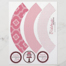 Zoete Sjabloon 2 van de Omslag van Cupcake van de  Folders