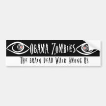 Zombi d'Obama Adhésif Pour Voiture