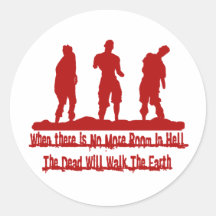 Zombie_red Stickers
