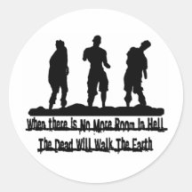 Zombie Ronde Stickers