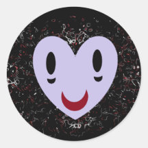Zombie Smiley Ronde Stickers