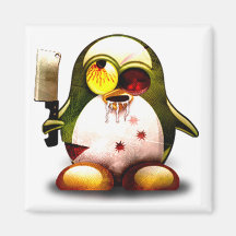 Zombie Tux (Linux Tux) Koelkast Magneten
