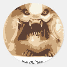 zombie-varken ronde sticker
