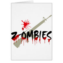 Zombieën, Gelukkige Haloween Kaart