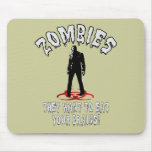 Zombis avertissant - ils veulent manger vos cervea tapis de souris