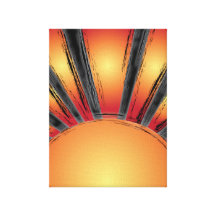 Zon Stretched Canvas Afdrukken