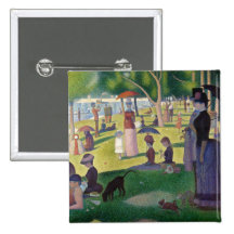 Zondag Middag op het Eiland van La Grande Jatte Speldje