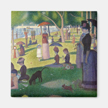 Zondag Middag op het Eiland van La Grande Jatte Koelkast Magneetje