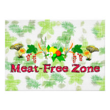 Zone sans viande invitation personnalisée