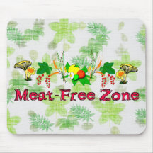 Zone sans viande tapis de souris