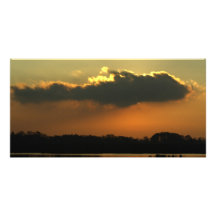 Zonsondergang Fotokaart Sjabloon