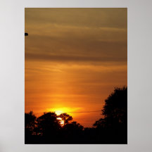 Zonsondergang in Virginia Beach, VA. Poster