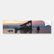 Zonsondergang op de Kust van Oregon Bumperstickers