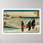 Zonsopgang op Nieuwjaarsdag in Susaki Print