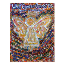 Zuidwesten Cancer Cannot Do Angel Postcards of Kaa Wens Kaarten