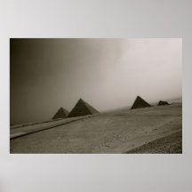 Zwart & de Witte Piramides van Giza Posters