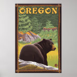 Zwart draag in BosScène - Oregon Plaat