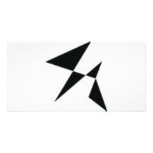 zwart kunstpictogram fotokaart