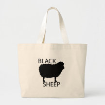 Zwart schapen tas