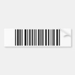 zwart streepjescodepictogram bumpersticker