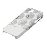 zwart wit het damastontwerp van de cirkelkam iPhone 5 covers