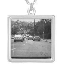 Zwart-witte Auto's Gepersonaliseerde Ketting