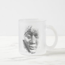 zwart-witte vooruitzichten koffie mok