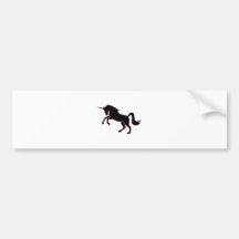 Zwarte Eenhoorn Bumperstickers