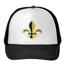 Zwarte en Gouden Fleur DE lis Trucker Pet