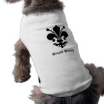 Zwarte fleur DE lis Dieren Kleding