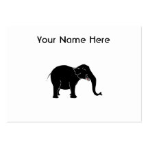 Zwarte het Lachen Olifant Visitekaart Sjablonen