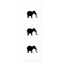 Zwarte het Lachen Olifant Visitekaart Sjablonen