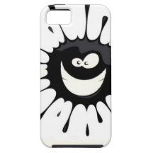 Zwarte Splat iPhone 5 Hoesje