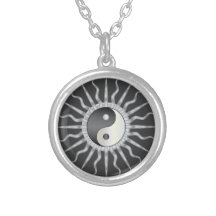 Zwarte Starburst Yin Yang Hangertjes