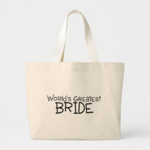 Zwarte van de Bruid van werelden de Grootste Canvas Tas