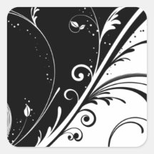 zwarte witte werveling stickers