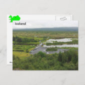 Þingvellir National Park, IJsland - UNESCO Briefkaart (Voorkant / Achterkant)