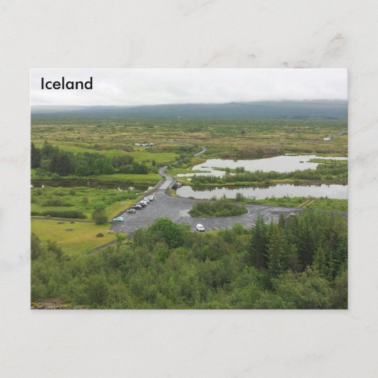 Þingvellir National Park, IJsland - UNESCO Briefkaart (Voorkant)