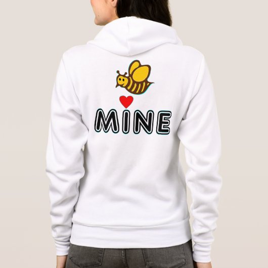 °·Ƹ̵̡Ӝ̵̨̄Ʒ Bee Mine Raglan Raglan Rits Hoodie ♥ Ƹ̵ (Achterkant)
