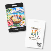 ʻOhana HIMELE Badge de nom Açaí Bowl (Avant & arrière)
