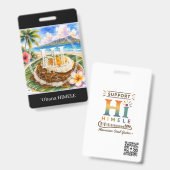 ʻOhana HIMELE Badge Nom Loco Moco (Avant & arrière)
