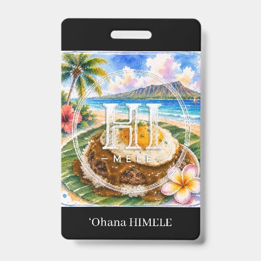 ʻOhana HIMELE Badge Nom Loco Moco (Avant)