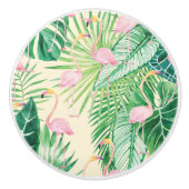 Μ Beauful Flamingos Keramische Knop (Voorkant)