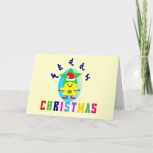 εїз✿♥Joyeux X-Mas Carte de Vœux Chicken-Santa♥✿εїз