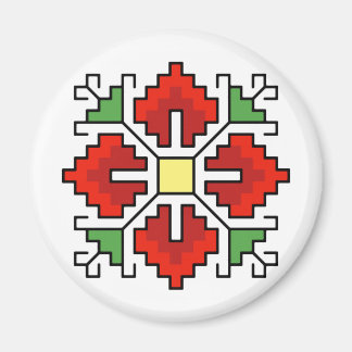 М0061 Magnet Bulgaars folkmotief shevitsa rood Magneet